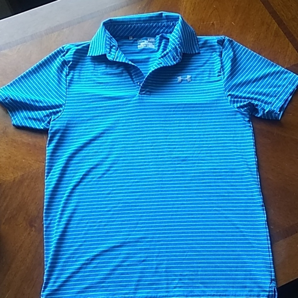 Mens Under Armour golf shirt EUC